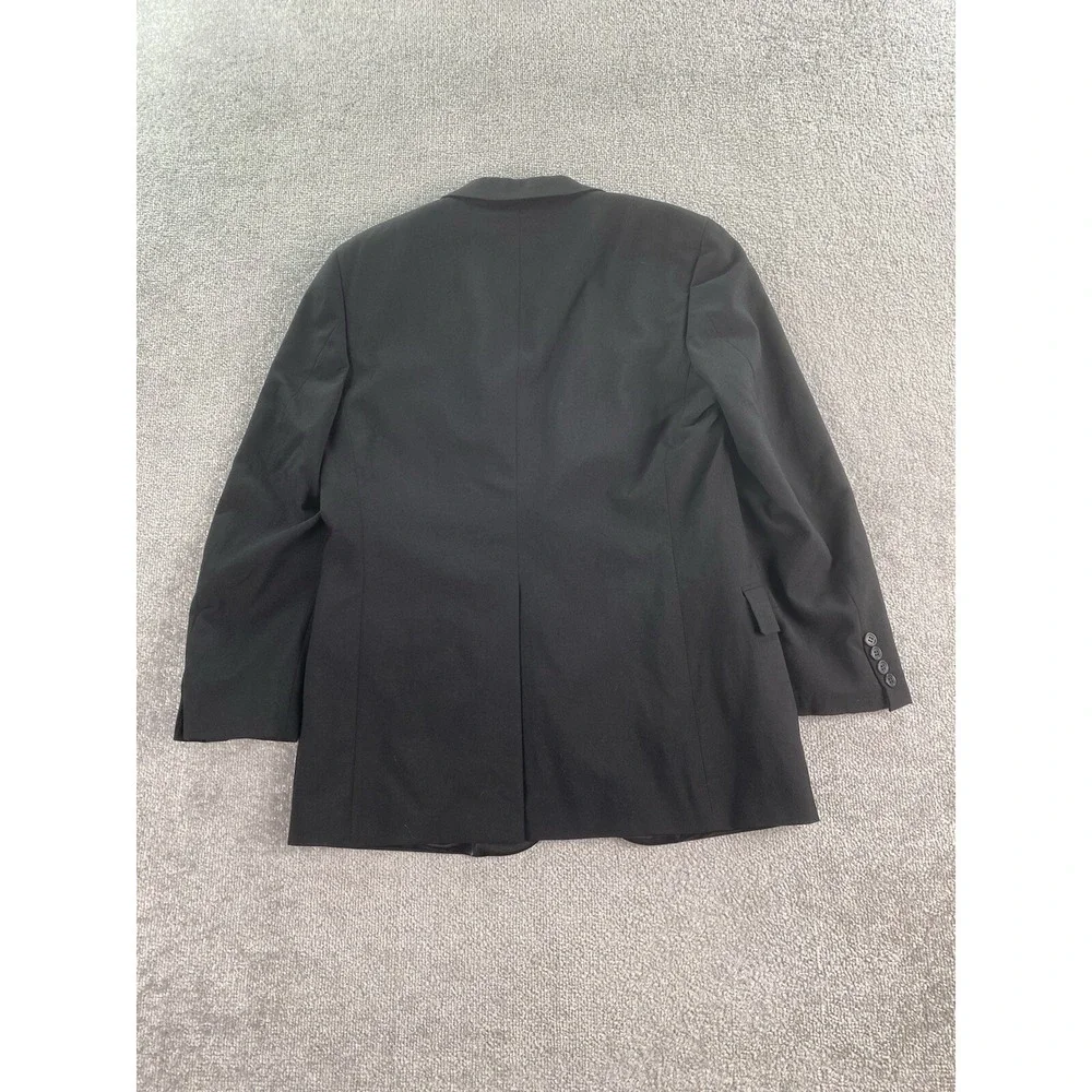 Polo University Club Tuxedo Jacket 38 R Black Wool Luxury Designer Ralph Lauren
